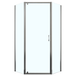 Душевое ограждение Azario DALLAS 90х90х200 хром, 5мм прозрачное стекло (AZ-112P 90х90)