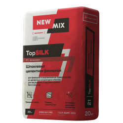 Шпаклевка цементная финишная белая TopSILK, 20кг