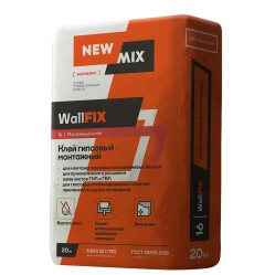 Клей гипсовый монтажный WallFIX, 20кг